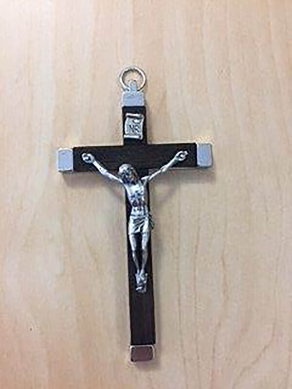 Wooden with Metal Crucifix